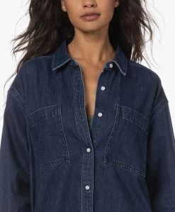 Denham Melrose Denim Jurk - Donkerblauw -JAMES PERSE WINKEL e3143d10 0dab 47f6 b526 1cb41b87da15 184